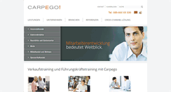 Desktop Screenshot of carpego.de
