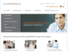 Tablet Screenshot of carpego.de